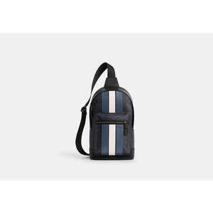 West Pack In Signature Canvas With Varsity Stripe